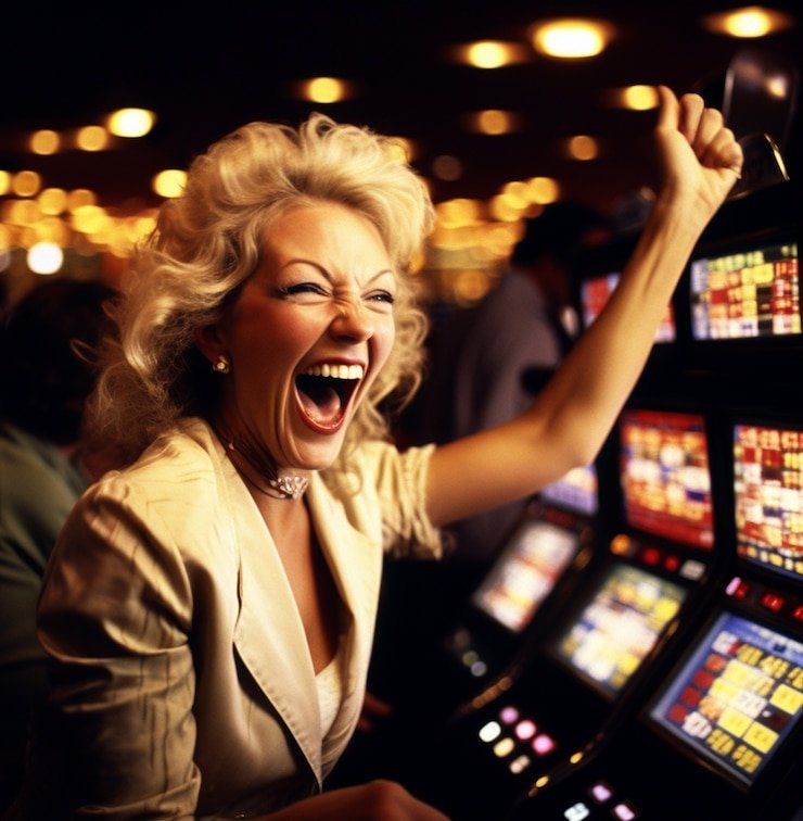 Pengguna ponsel membaca panduan blackjack